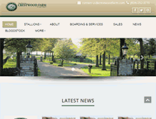 Tablet Screenshot of crestwoodfarm.com